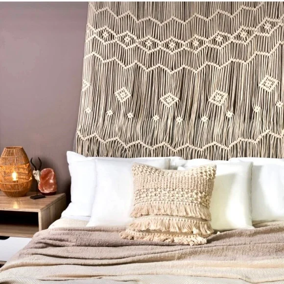 Bohemian Macrame Door/Window Curtain & Wall Decor - Picture 3 of 8